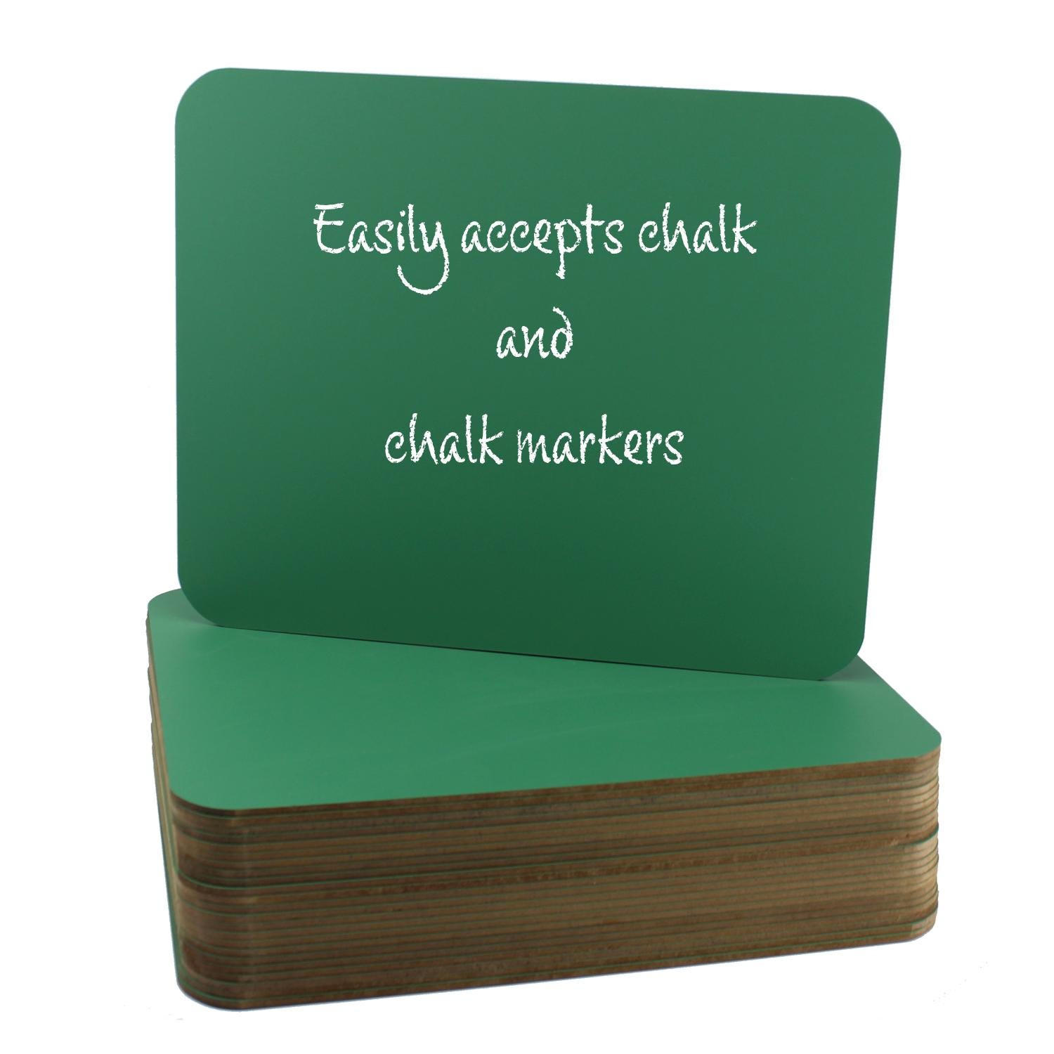 Flipside Chalkboard, Green, Pack of 24